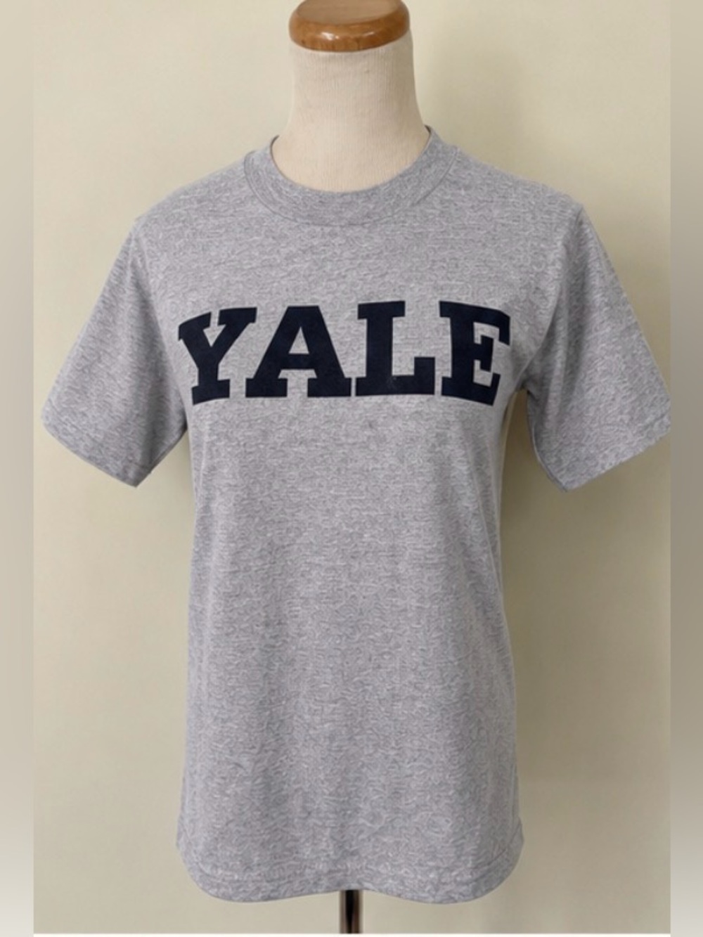 Vintage Yale Gray Graphic T-Shirt – Size Small – Made in USA